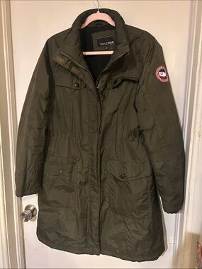 Olive Green Women's Trench Coat